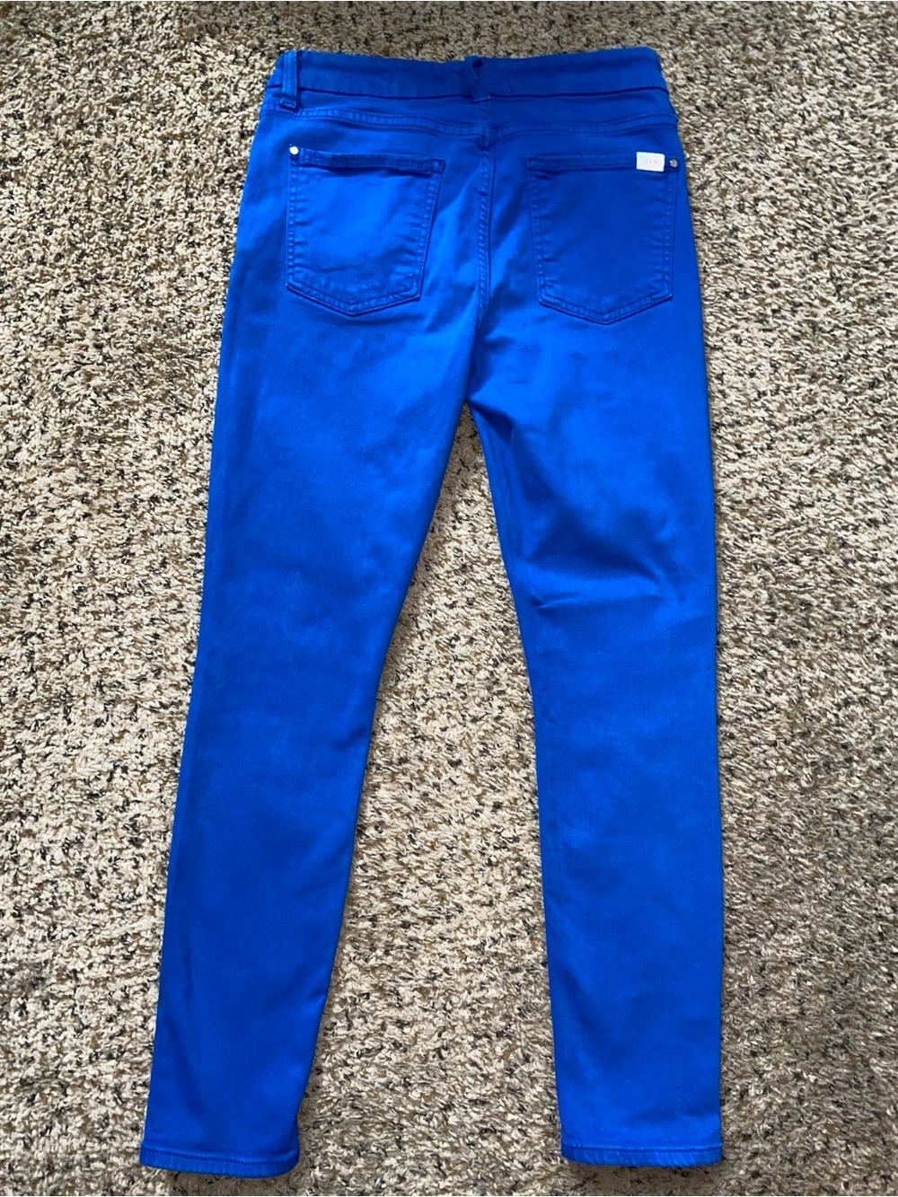 7 For All Mankind Cobalt Blue Skinny Jeans